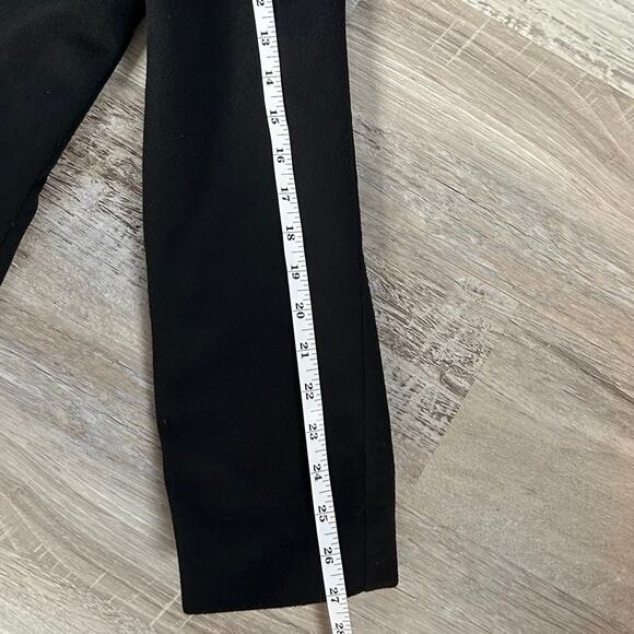 Vtg 90s Oleg Cassini Black Cashmere Long Coat 8 Double Breasted USA Made Winter - Picture 8 of 9